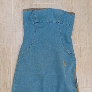 Juniors/Womens Jeans Strapless dress
